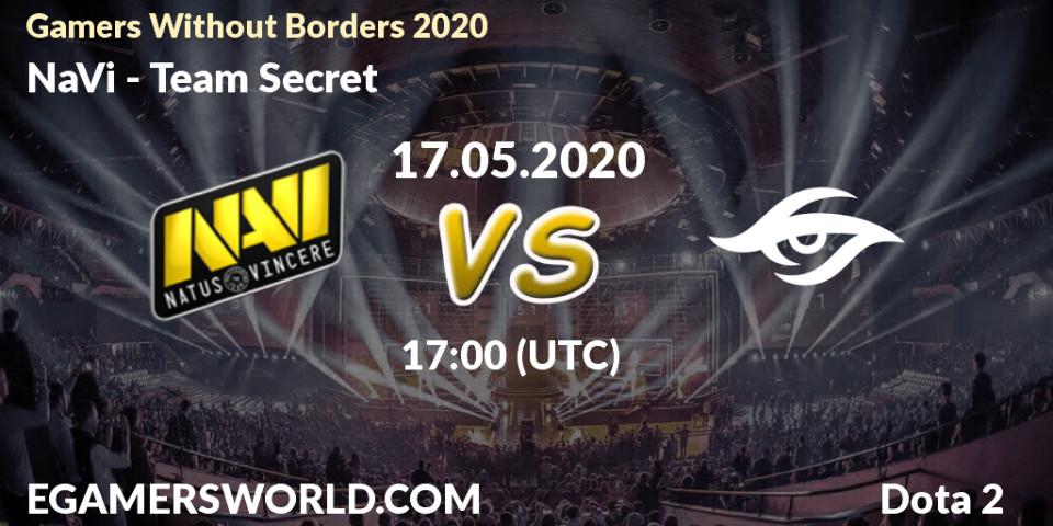NaVi - Team Secret: прогноз. 17.05.20, Dota 2, Gamers Without Borders 2020