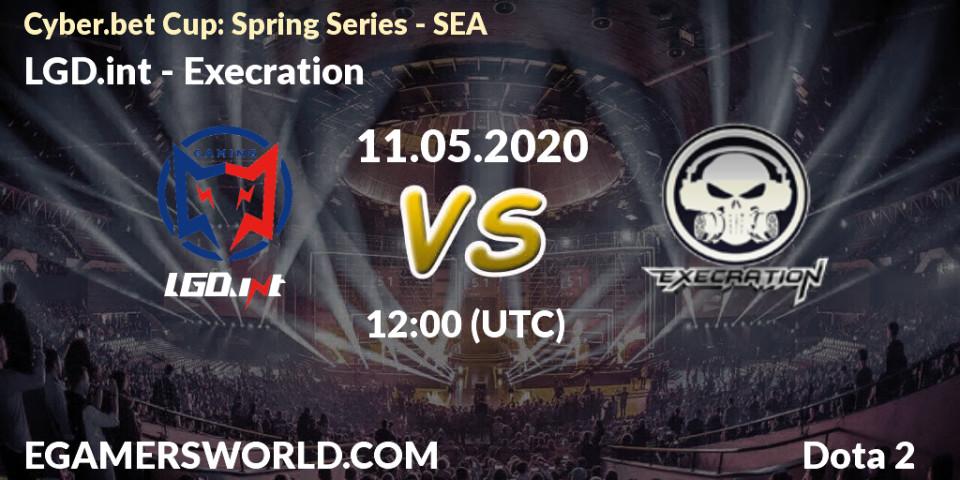 LGD.int - Execration: прогноз. 11.05.2020 at 13:21, Dota 2, Cyber.bet Cup: Spring Series - SEA