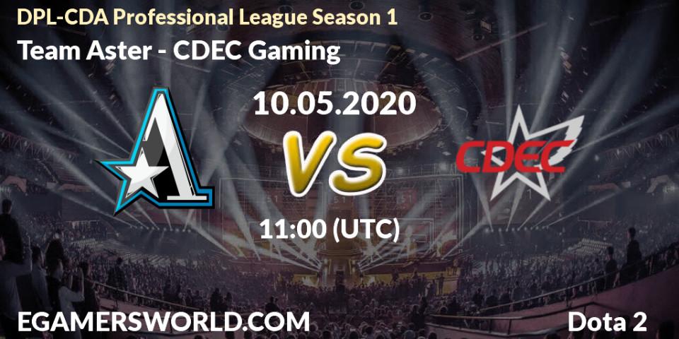 Team Aster - CDEC Gaming: прогноз. 10.05.2020 at 11:08, Dota 2, DPL-CDA Professional League Season 1 2020