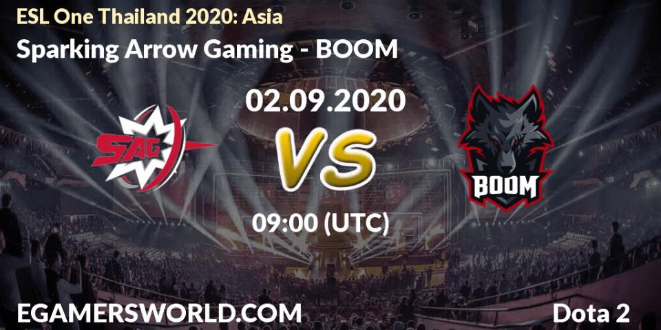 Sparking Arrow Gaming - BOOM: прогноз. 02.09.2020 at 09:48, Dota 2, ESL One Thailand 2020: Asia