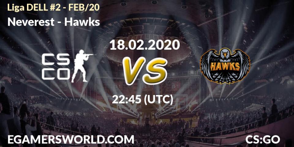 Neverest - Hawks: прогноз. 18.02.20, CS2 (CS:GO), Liga DELL #2 - FEB/20