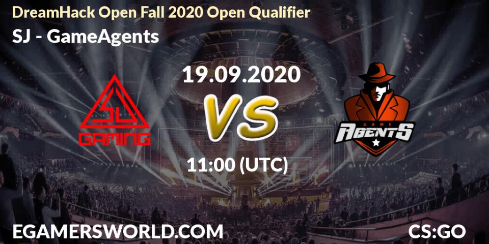 SJ - GameAgents: прогноз. 19.09.2020 at 11:05, Counter-Strike (CS2), DreamHack Open Fall 2020 Open Qualifier