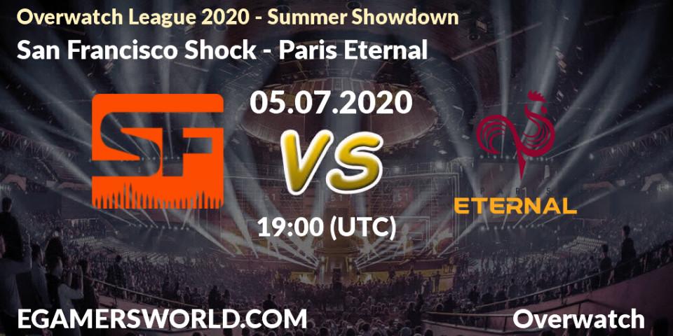 San Francisco Shock - Paris Eternal: прогноз. 05.07.2020 at 21:40, Overwatch, Overwatch League 2020 - Summer Showdown