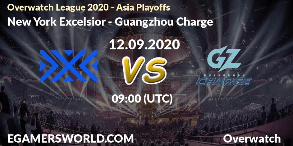 New York Excelsior - Guangzhou Charge: прогноз. 12.09.2020 at 09:05, Overwatch, Overwatch League 2020 - Asia Playoffs