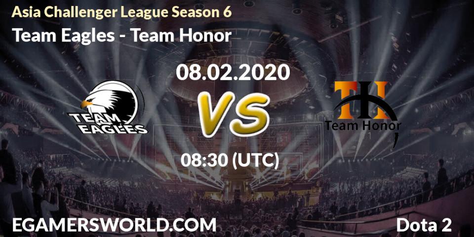 Team Eagles - Team Honor: прогноз. 08.02.20, Dota 2, Asia Challenger League Season 6