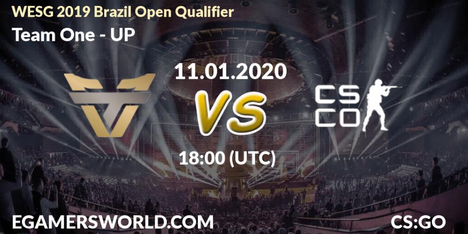 Team One - UP: прогноз. 11.01.2020 at 18:10, Counter-Strike (CS2), WESG 2019 Brazil Open Qualifier