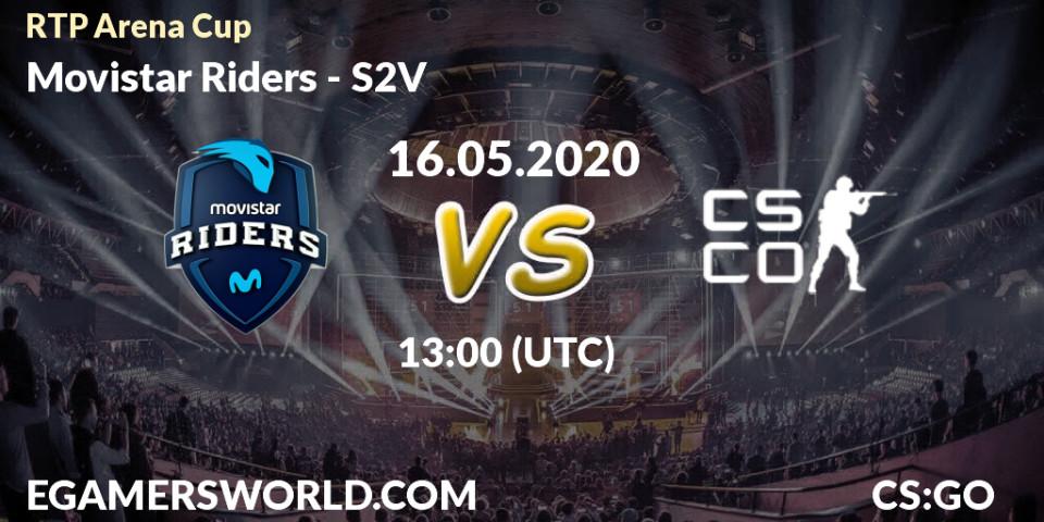 Movistar Riders - S2V: прогноз. 16.05.2020 at 13:00, Counter-Strike (CS2), RTP Arena 2020