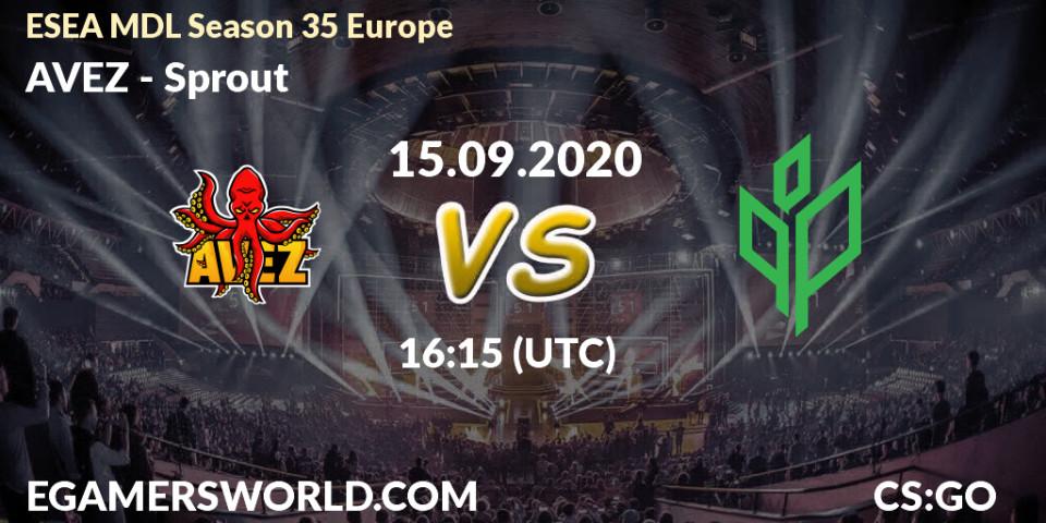 AVEZ - Sprout: прогноз. 15.09.2020 at 16:15, Counter-Strike (CS2), ESEA MDL Season 35 Europe