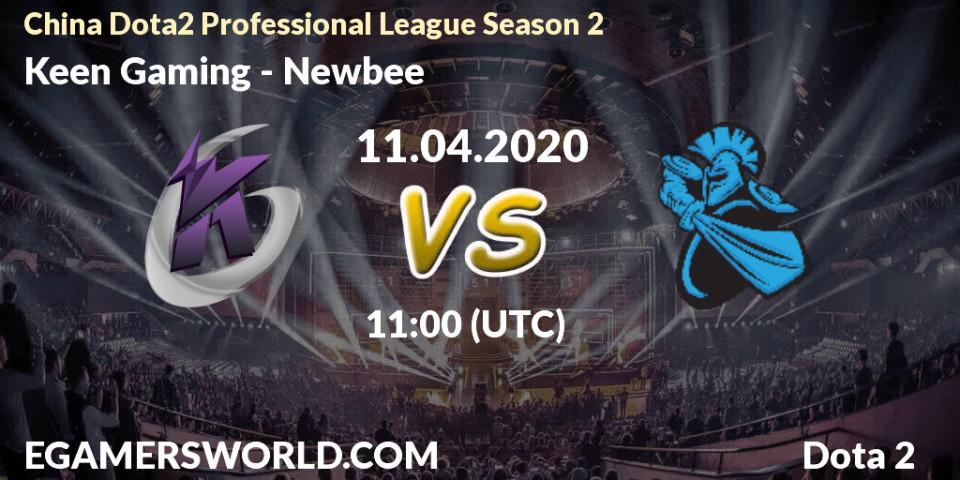 Keen Gaming - Newbee: прогноз. 11.04.20, Dota 2, China Dota2 Professional League Season 2