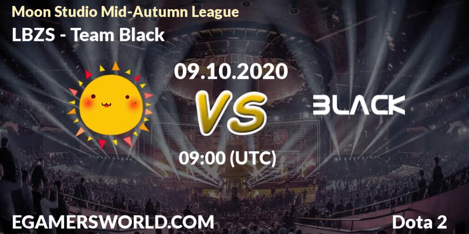 LBZS - Team Black: прогноз. 09.10.2020 at 09:10, Dota 2, Moon Studio Mid-Autumn League