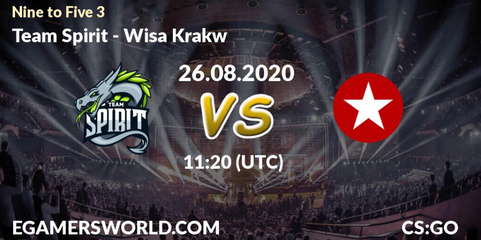 Team Spirit - Wisła Kraków: прогноз. 26.08.2020 at 11:20, Counter-Strike (CS2), Nine to Five 3