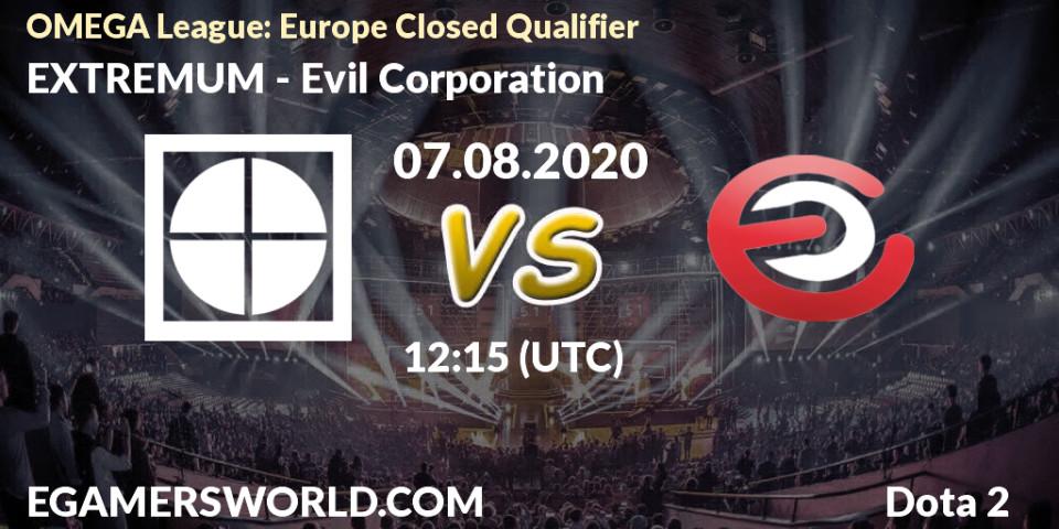 EXTREMUM - Evil Corporation: прогноз. 07.08.2020 at 12:18, Dota 2, OMEGA League: Europe Closed Qualifier
