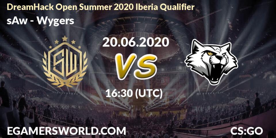 sAw - Wygers: прогноз. 20.06.2020 at 17:15, Counter-Strike (CS2), DreamHack Open Summer 2020 Iberia Qualifier