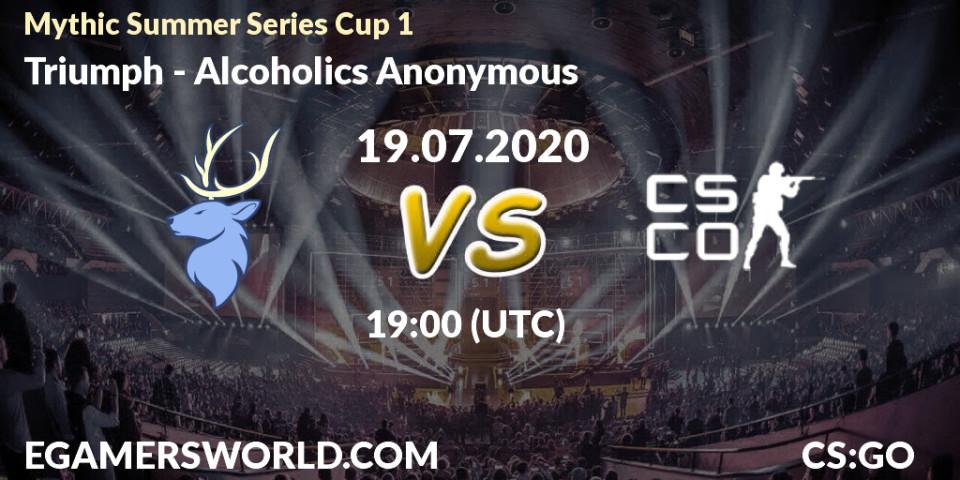 Triumph - Alcoholics Anonymous: прогноз. 19.07.2020 at 19:10, Counter-Strike (CS2), Mythic Summer Series Cup 1