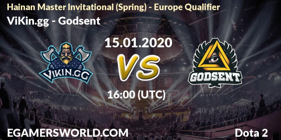 ViKin.gg - Godsent: прогноз. 15.01.2020 at 16:37, Dota 2, Hainan Master Invitational (Spring) - Europe Qualifier