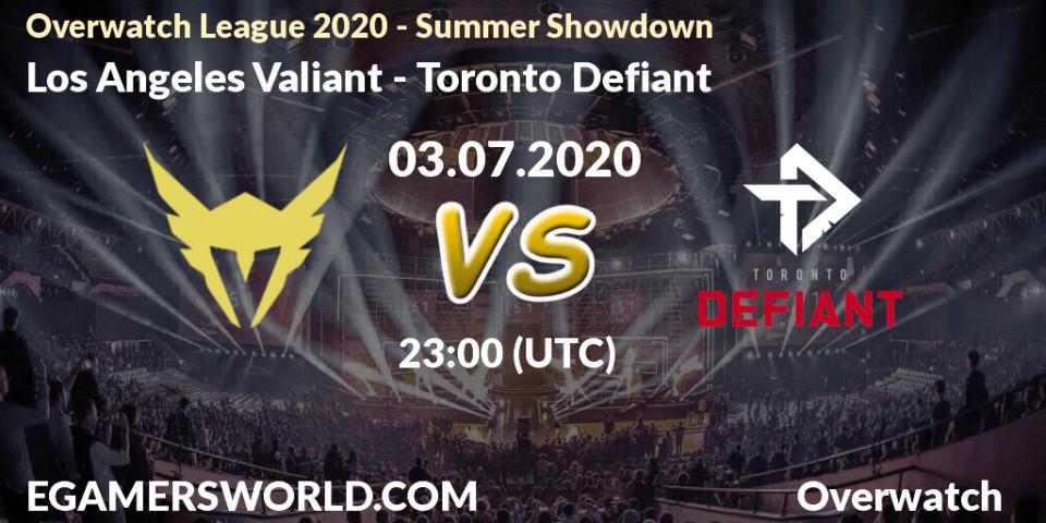 Los Angeles Valiant - Toronto Defiant: прогноз. 03.07.2020 at 23:00, Overwatch, Overwatch League 2020 - Summer Showdown