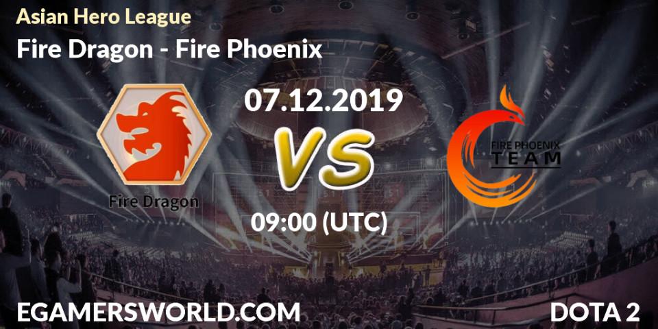 Fire Dragon - Fire Phoenix: прогноз. 07.12.19, Dota 2, Asian Hero League
