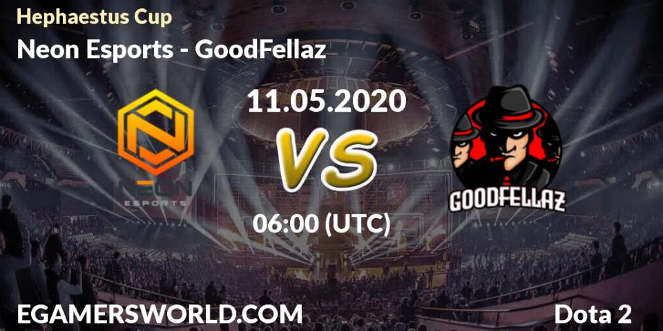 Neon Esports - GoodFellaz: прогноз. 11.05.2020 at 06:06, Dota 2, Hephaestus Cup