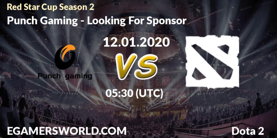 Punch Gaming - Looking For Sponsor: прогноз. 12.01.20, Dota 2, Red Star Cup Season 2