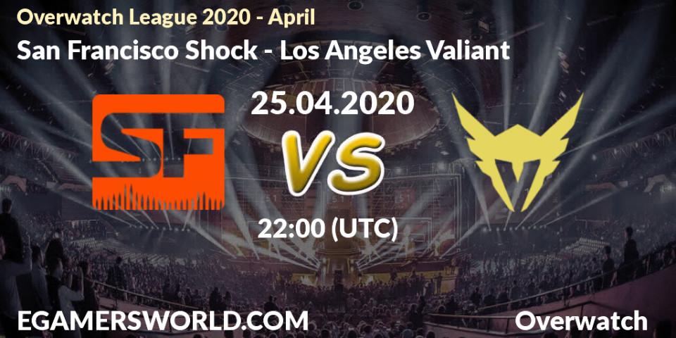 San Francisco Shock - Los Angeles Valiant: прогноз. 25.04.2020 at 22:00, Overwatch, Overwatch League 2020 - April