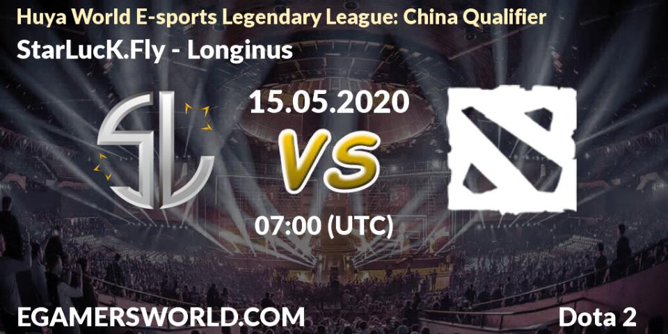StarLucK.Fly - Longinus: прогноз. 15.05.2020 at 07:30, Dota 2, Huya World E-sports Legendary League: China Qualifier