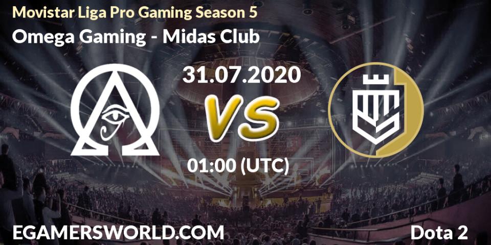 Omega Gaming - Midas Club: прогноз. 31.07.2020 at 01:00, Dota 2, Movistar Liga Pro Gaming Season 5