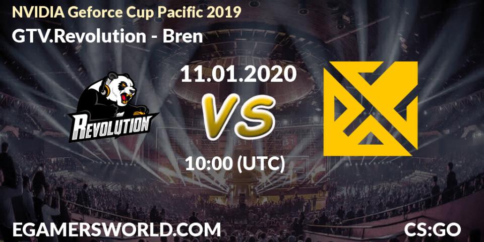 GTV.Revolution - Bren: прогноз. 11.01.2020 at 10:00, Counter-Strike (CS2), NVIDIA Geforce Cup Pacific 2019