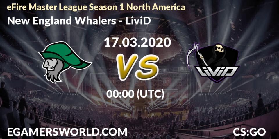 New England Whalers - District 7: прогноз. 17.03.2020 at 00:05, Counter-Strike (CS2), eFire Master League Season 1 North America