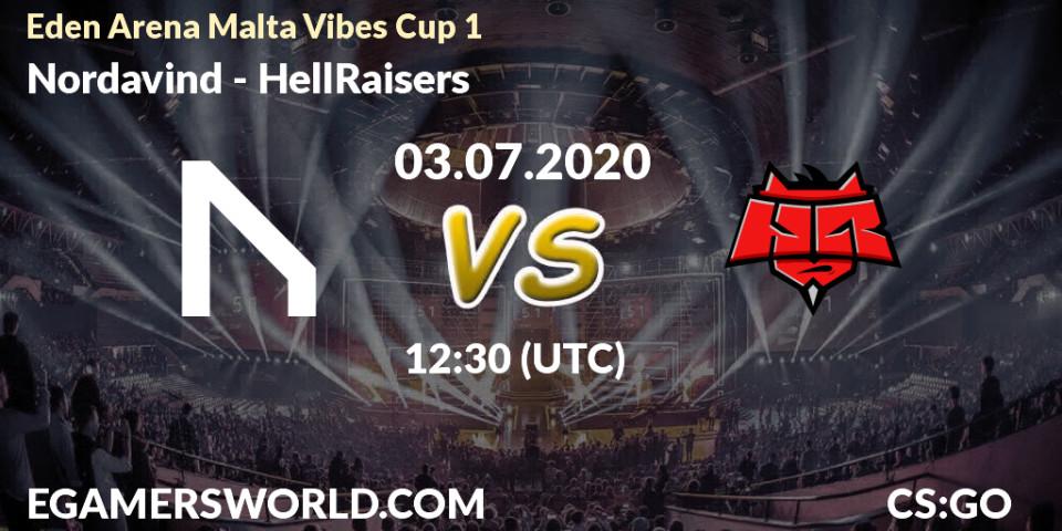 Nordavind - HellRaisers: прогноз. 03.07.2020 at 12:15, Counter-Strike (CS2), Eden Arena Malta Vibes Cup 1 (Week 1)
