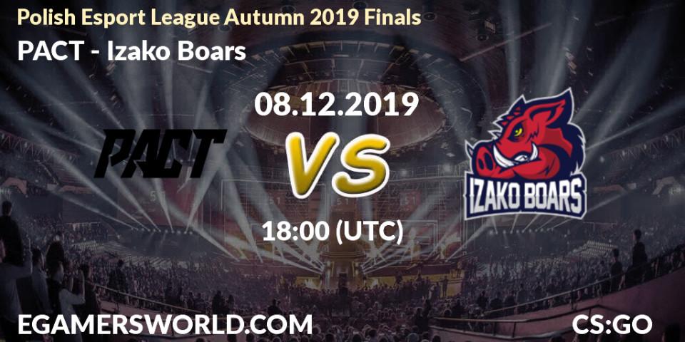 PACT - Izako Boars: прогноз. 08.12.19, CS2 (CS:GO), Polish Esport League Autumn 2019 Finals