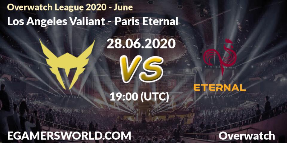 Los Angeles Valiant - Paris Eternal: прогноз. 28.06.2020 at 19:00, Overwatch, Overwatch League 2020 - June