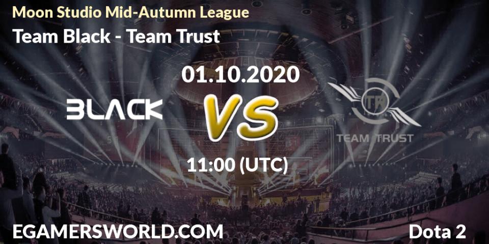 Team Black - Team Trust: прогноз. 01.10.2020 at 11:28, Dota 2, Moon Studio Mid-Autumn League