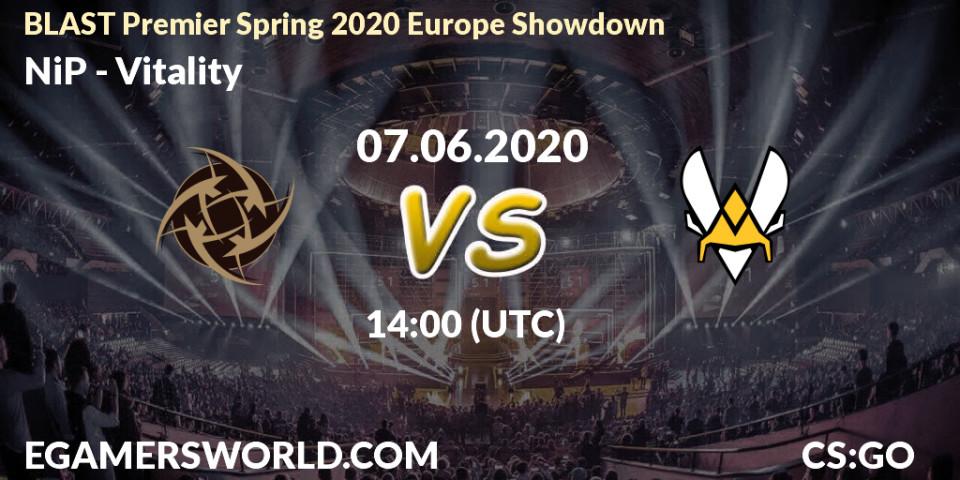 NiP - Vitality: прогноз. 07.06.2020 at 13:30, Counter-Strike (CS2), BLAST Premier Spring 2020 Europe Showdown