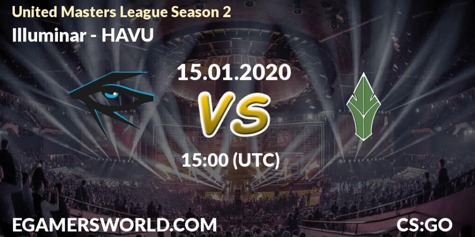 Illuminar - HAVU: прогноз. 15.01.2020 at 15:00, Counter-Strike (CS2), United Masters League Season 2