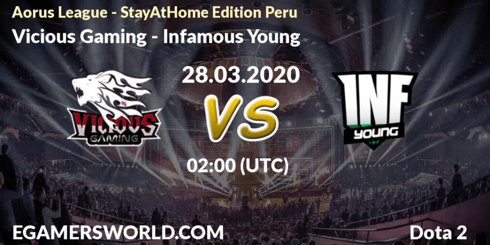 Vicious Gaming - Infamous Young: прогноз. 28.03.20, Dota 2, Aorus League - StayAtHome Edition Peru
