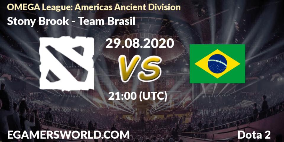 Stony Brook - Team Brasil: прогноз. 28.08.2020 at 21:06, Dota 2, OMEGA League: Americas Ancient Division