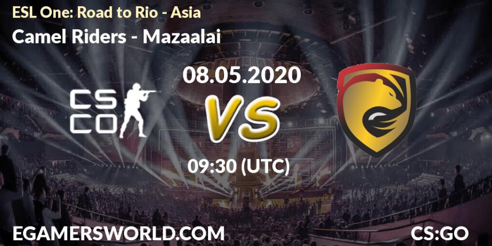 Camel Riders - Mazaalai: прогноз. 08.05.2020 at 09:30, Counter-Strike (CS2), ESL One: Road to Rio - Asia