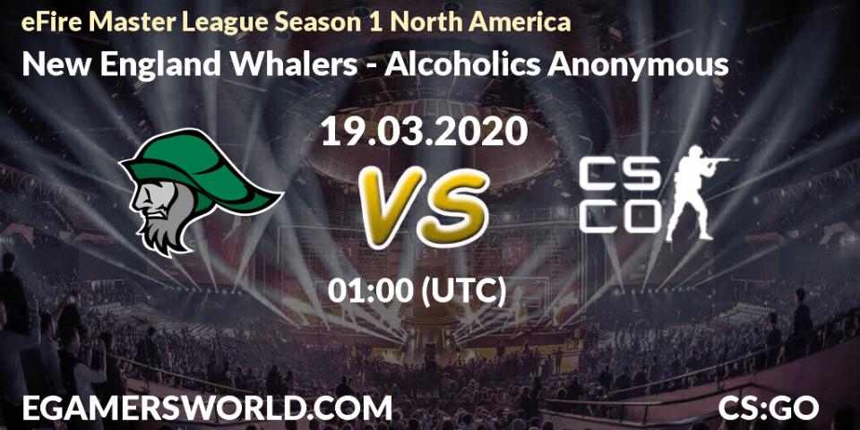 New England Whalers - Alcoholics Anonymous: прогноз. 19.03.2020 at 01:05, Counter-Strike (CS2), eFire Master League Season 1 North America