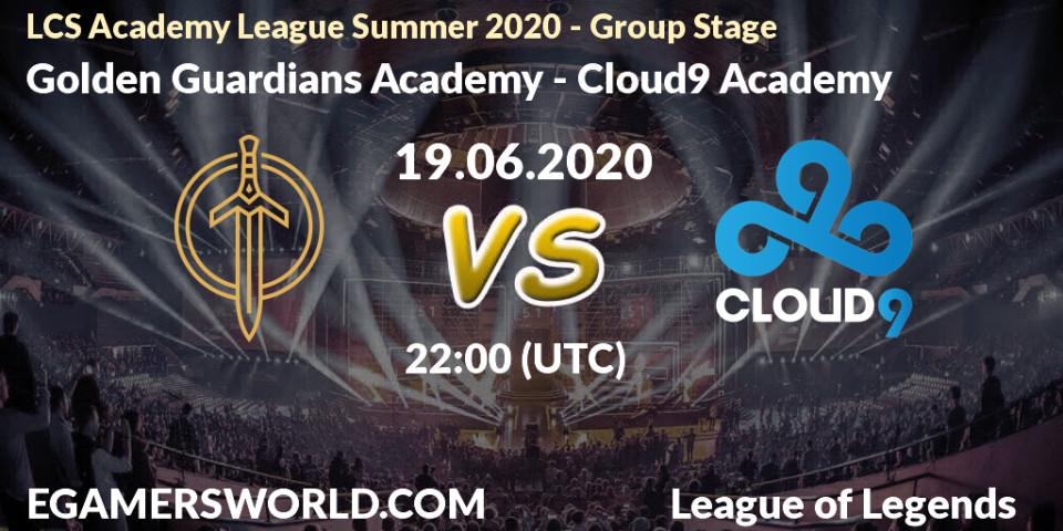 Golden Guardians Academy - Cloud9 Academy: прогноз. 19.06.20, LoL, LCS Academy League Summer 2020 - Group Stage