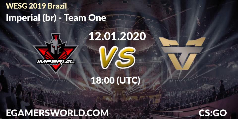 Imperial (br) - Team One: прогноз. 12.01.20, CS2 (CS:GO), WESG 2019 Brazil Online