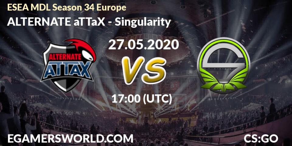 ALTERNATE aTTaX - Singularity: прогноз. 10.06.2020 at 18:00, Counter-Strike (CS2), ESEA MDL Season 34 Europe