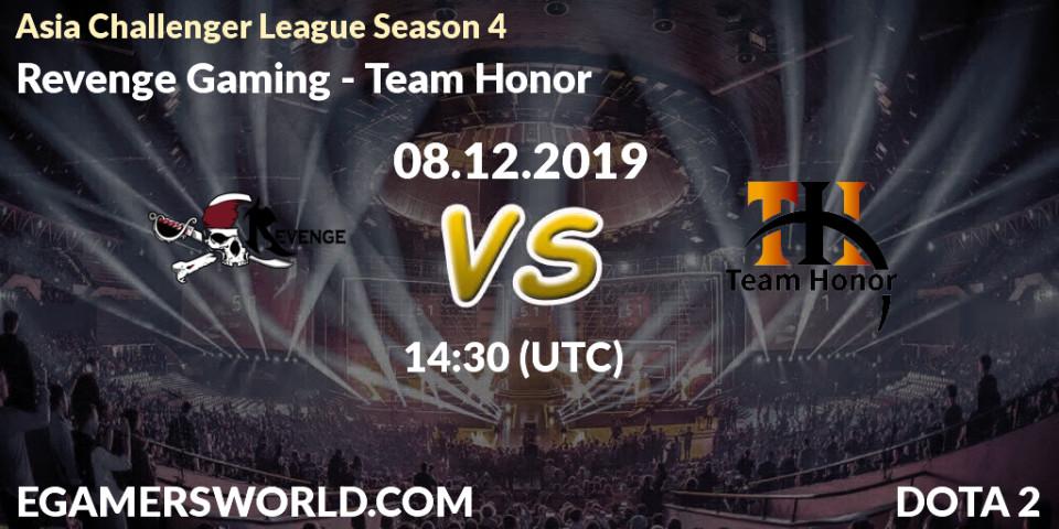 Revenge Gaming - Team Honor: прогноз. 08.12.19, Dota 2, Asia Challenger League Season 4
