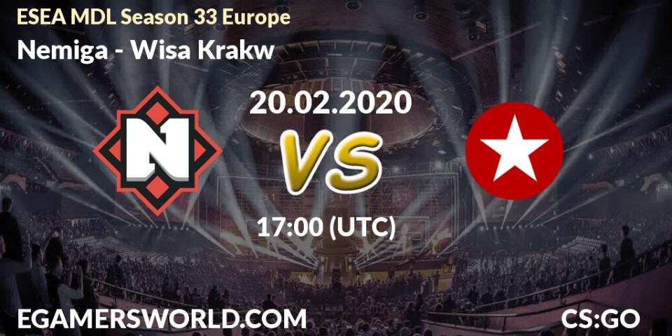Nemiga - Wisła Kraków: прогноз. 09.03.20, CS2 (CS:GO), ESEA MDL Season 33 Europe