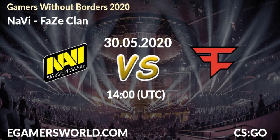 NaVi - FaZe Clan: прогноз. 30.05.2020 at 14:00, Counter-Strike (CS2), Gamers Without Borders 2020