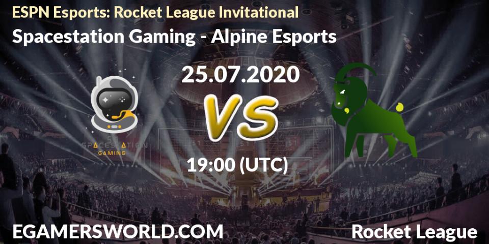 Spacestation Gaming - Alpine Esports: прогноз. 25.07.2020 at 19:00, Rocket League, ESPN Esports: Rocket League Invitational