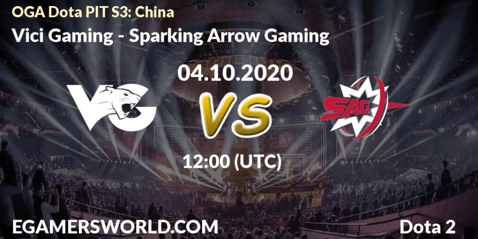 Vici Gaming - Sparking Arrow Gaming: прогноз. 04.10.2020 at 11:30, Dota 2, OGA Dota PIT Season 3: China