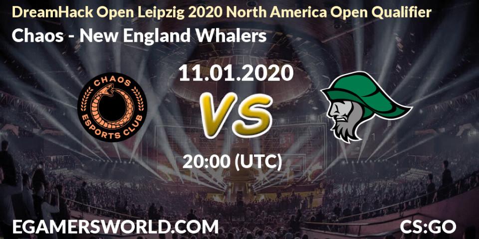 Chaos - New England Whalers: прогноз. 11.01.2020 at 20:15, Counter-Strike (CS2), DreamHack Open Leipzig 2020 North America Open Qualifier