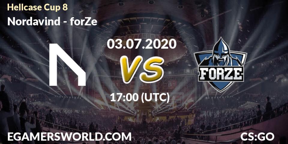 Nordavind - forZe: прогноз. 03.07.2020 at 18:00, Counter-Strike (CS2), Hellcase Cup 8