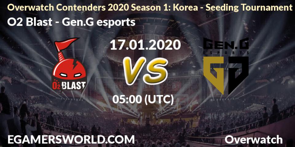 O2 Blast - Gen.G esports: прогноз. 17.01.20, Overwatch, Overwatch Contenders 2020 Season 1: Korea - Seeding Tournament