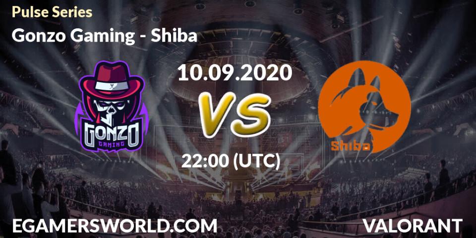 Gonzo Gaming - Shiba: прогноз. 10.09.2020 at 22:00, VALORANT, Pulse Series
